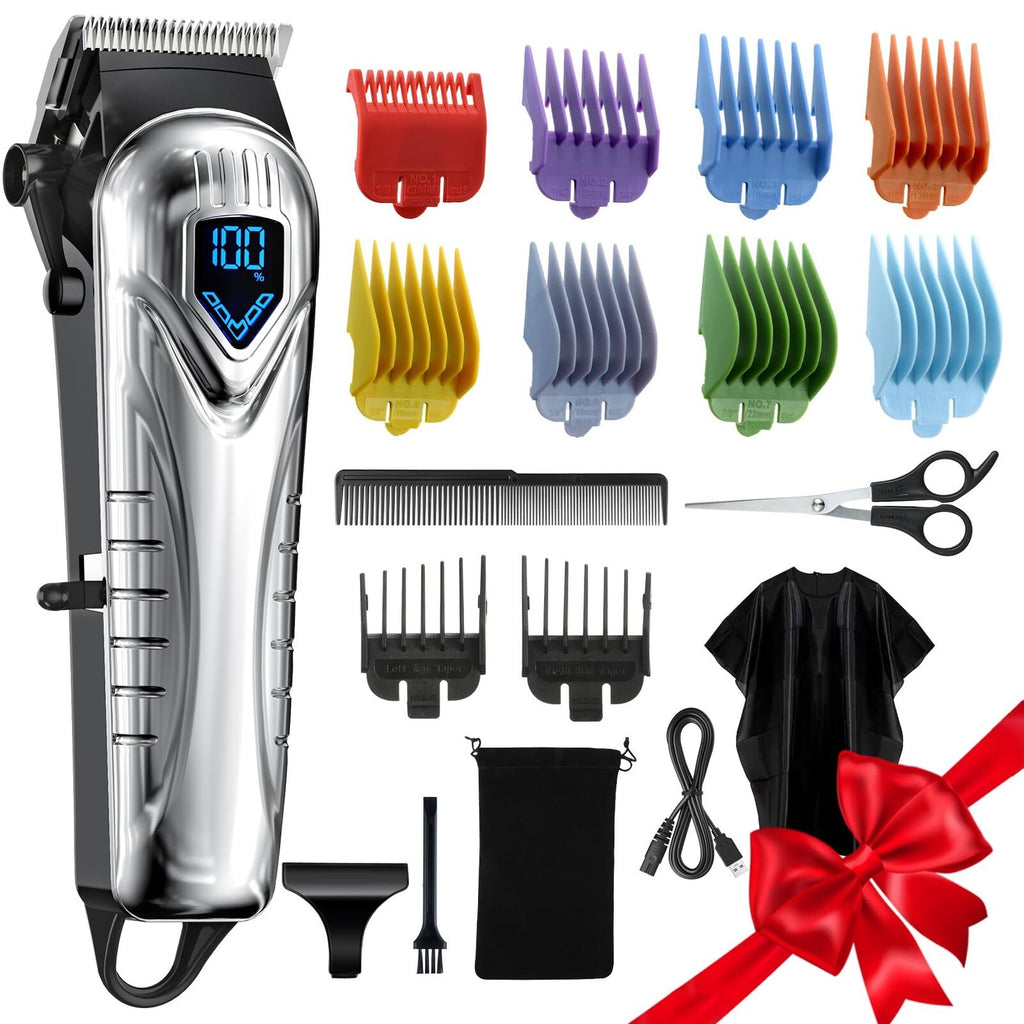 Professional Men Hair Clippers Trimmer Kit Cutting Machine Cordless Barber Salon