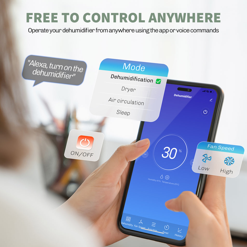 10L/Day Home Dehumidifier – Bedroom, Basement & Medium Rooms | Nova Home UK