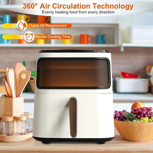 10L Air Fryer Digital Kitchen Oven Healthy Frying Cooker Low Fat Oil Free UK