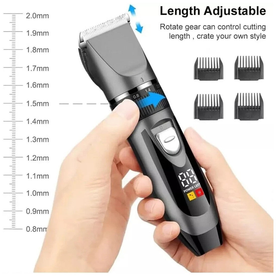 Cordless Hair Clippers for Men – Professional Hair & Beard Trimmer Set