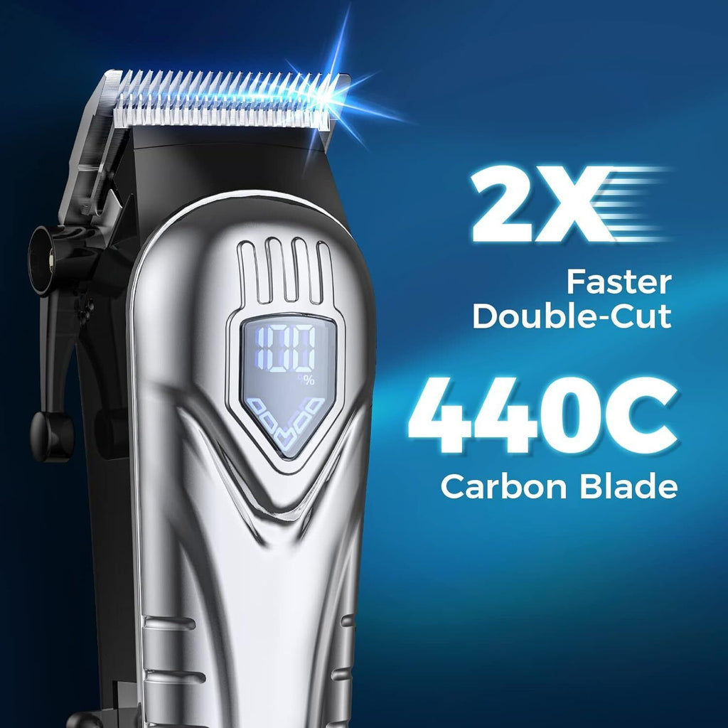 Professional Men Hair Clippers Trimmer Kit Cutting Machine Cordless Barber Salon