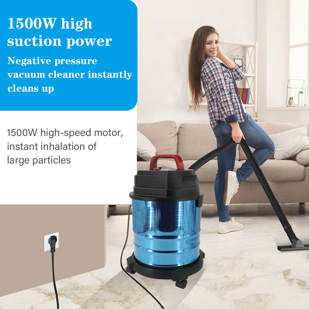 19000Pa Vacuum Cleaner Wet And Dry 20L Cylinder Powerful Compact Blower Cleaner