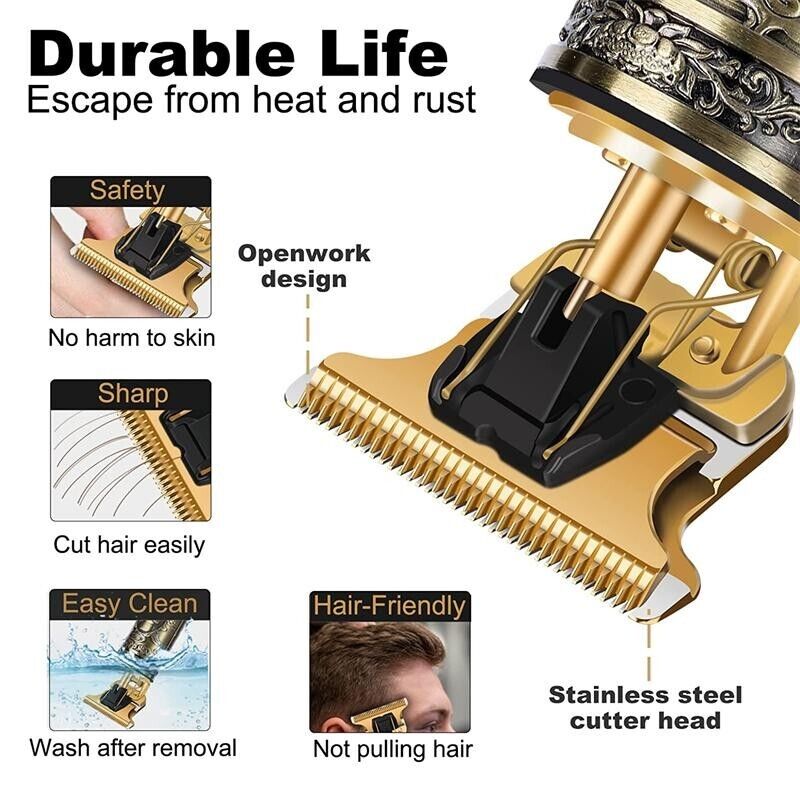 Professional Mens Hair Clippers Shaver Trimmers Machine Cordless Beard Electric