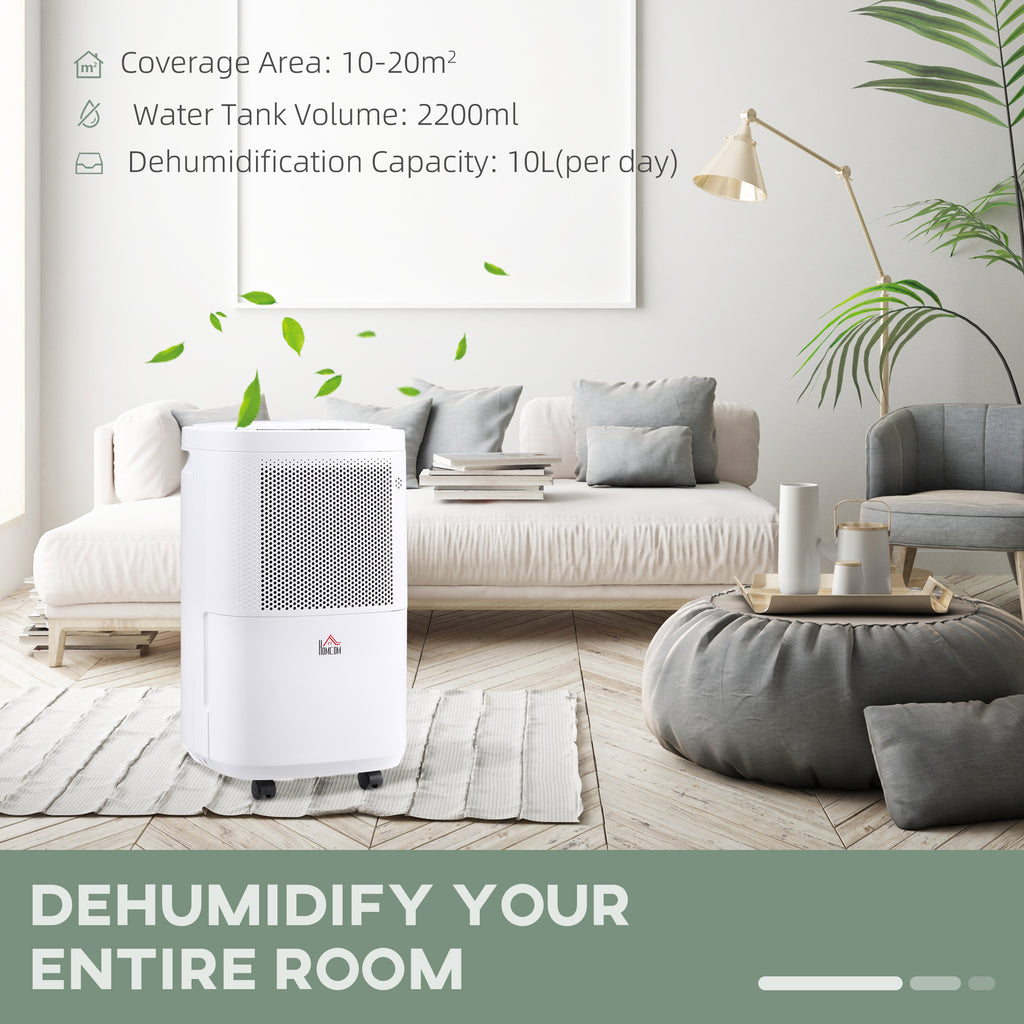 10L/Day Portable Electric Dehumidifier – Bedroom, Basement & Laundry | Nova Home UK
