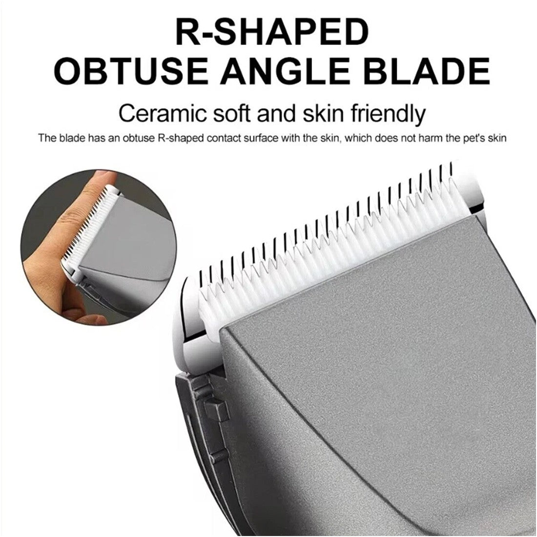 Close-up of hair clippers blades for precise cutting